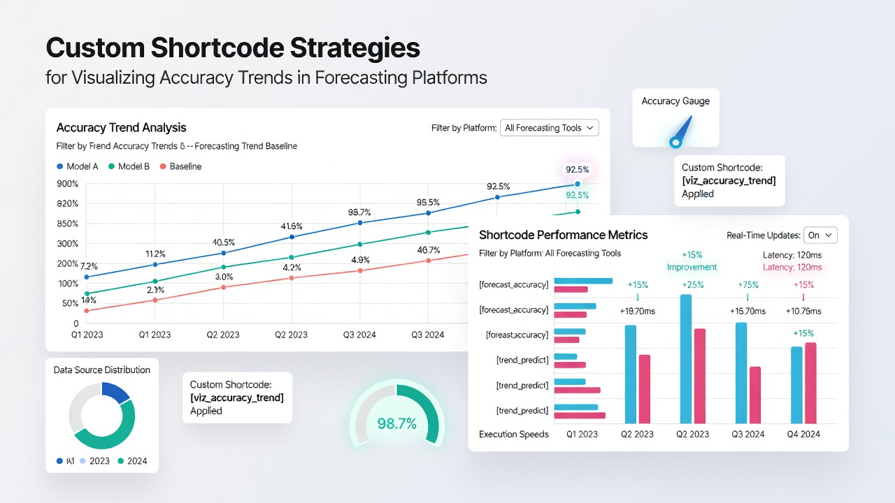 Example of interactive accuracy trend visualization generated via custom shortcodes