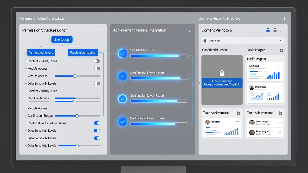Screenshot of a forecasting ecosystem interface displaying user roles customized by verified performance metrics and content access levels